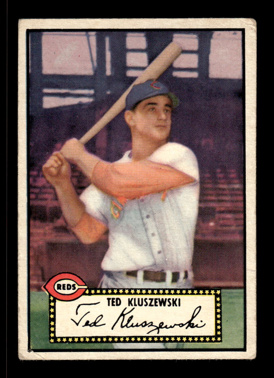 1952 Topps #29 Ted Kluszewski BLK BK Cincinnati Reds LOW GRADE CS26017304