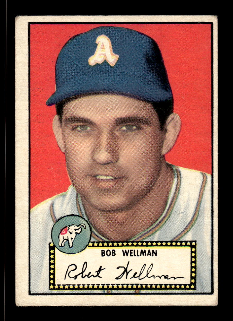1952 Topps #41 Bob Wellman BLK BK Philadelphia Athletics LOW GRADE CS26017315