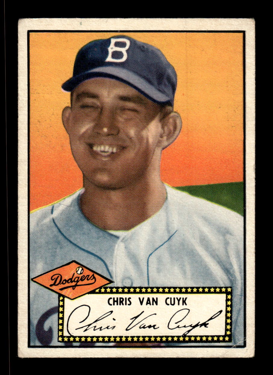 1952 Topps #53 Chris Van Cuyk BLK BK Brooklyn Dodgers VG CS26017321