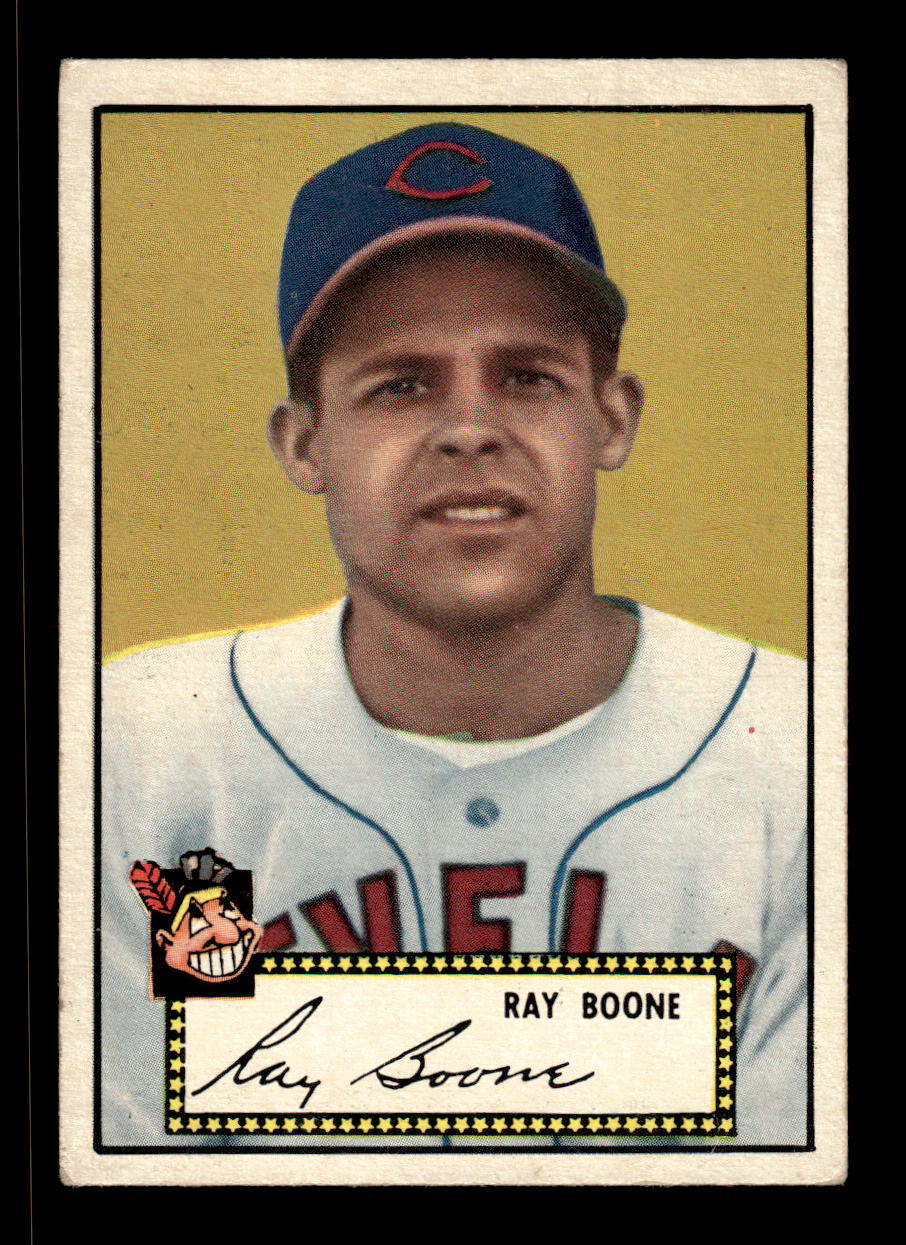 1952 Topps #55 Ray Boone BLK BK Cleveland Indians LOW GRADE CS26017323