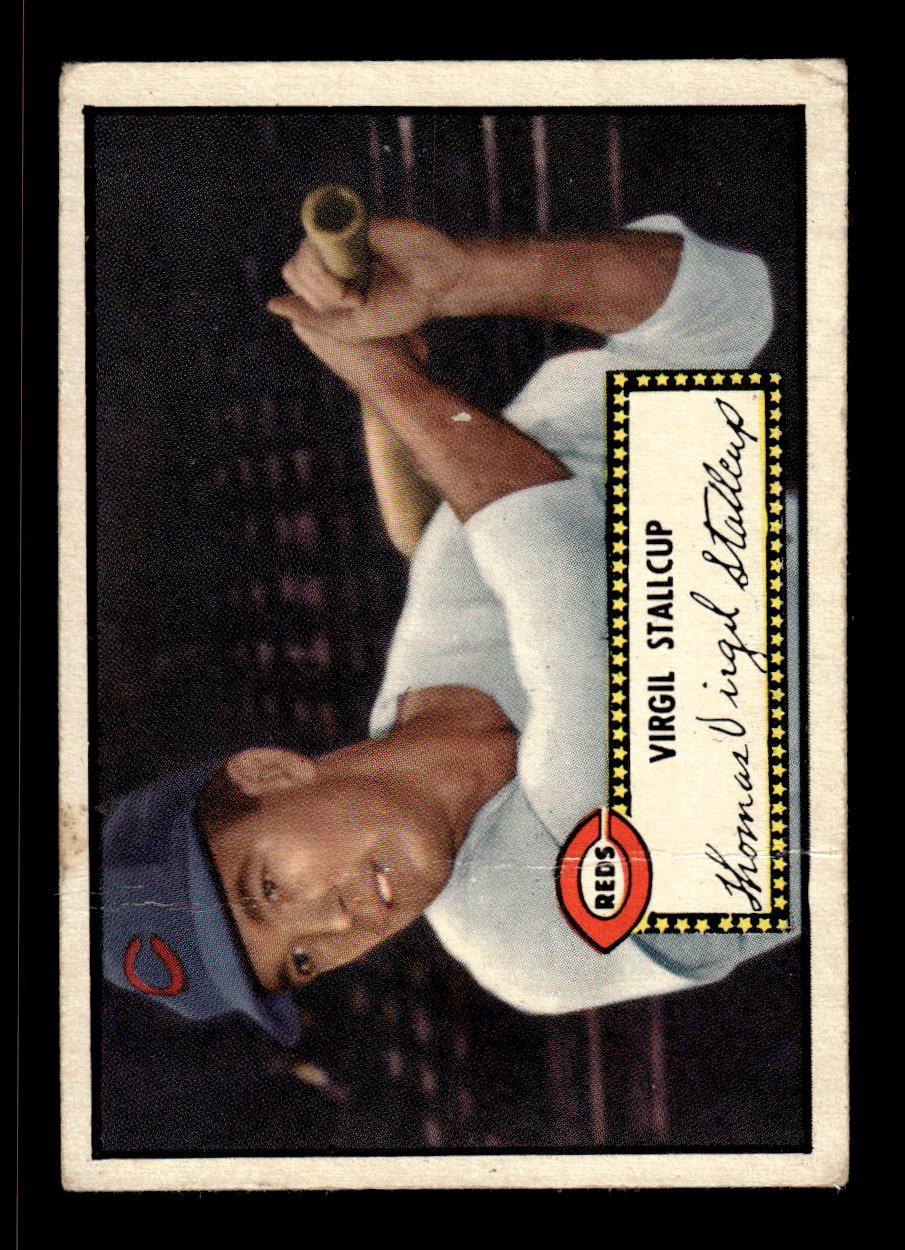 1952 Topps #69 Virgil Stallcup BLK BK Cincinnati Reds LOW GRADE CS26017327