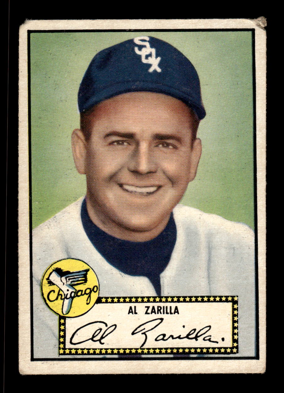 1952 Topps #70 Al Zarilla BLK BK Chicago White Sox LOW GRADE CS26017329