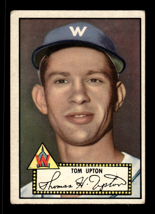 1952 Topps #71 Tom Upton BLK BK Washington Senators LOW GRADE CS26017330
