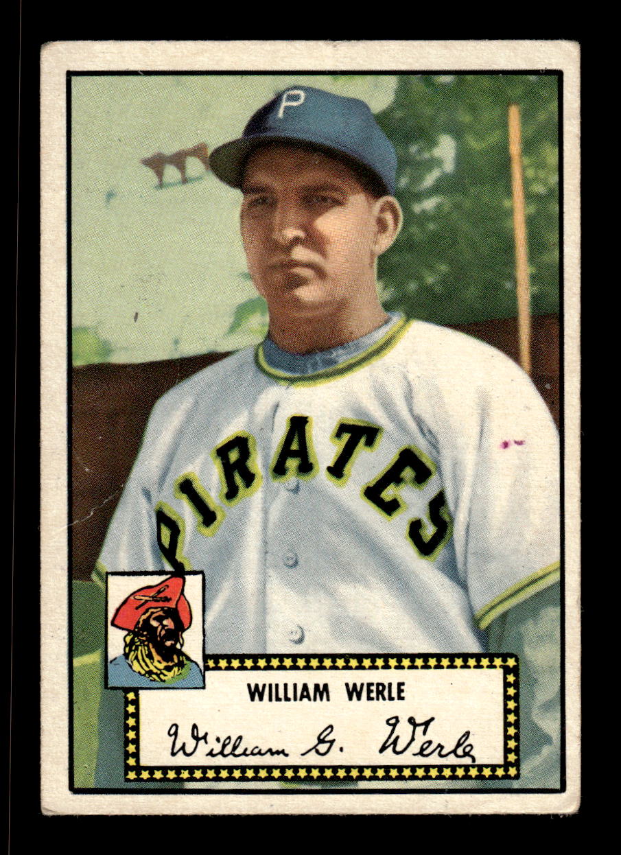 1952 Topps #73b Bill Werle BLK BK Pittsburgh Pirates LOW GRADE CS26017332