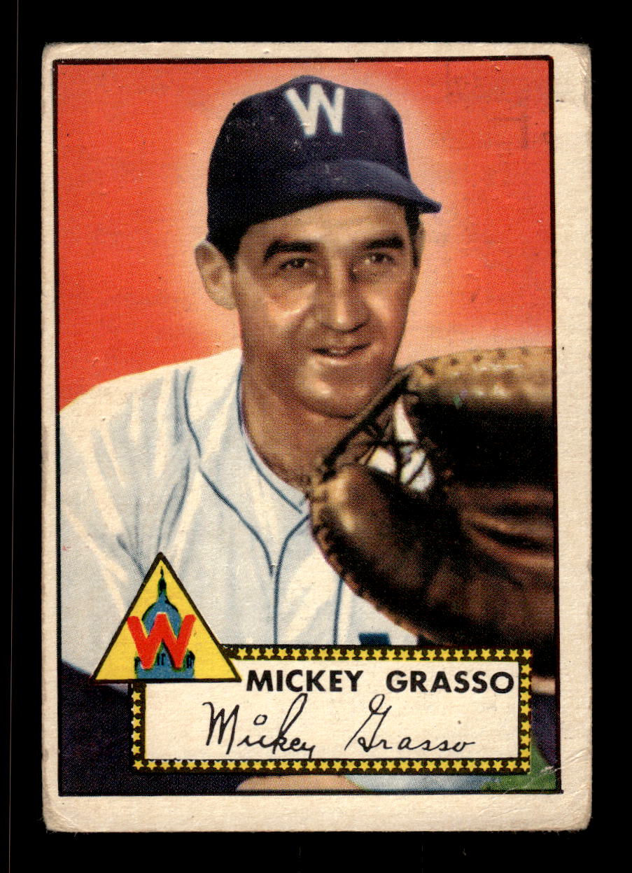 1952 Topps #90 Mickey Grasso Washington Senators LOW GRADE CS26017340