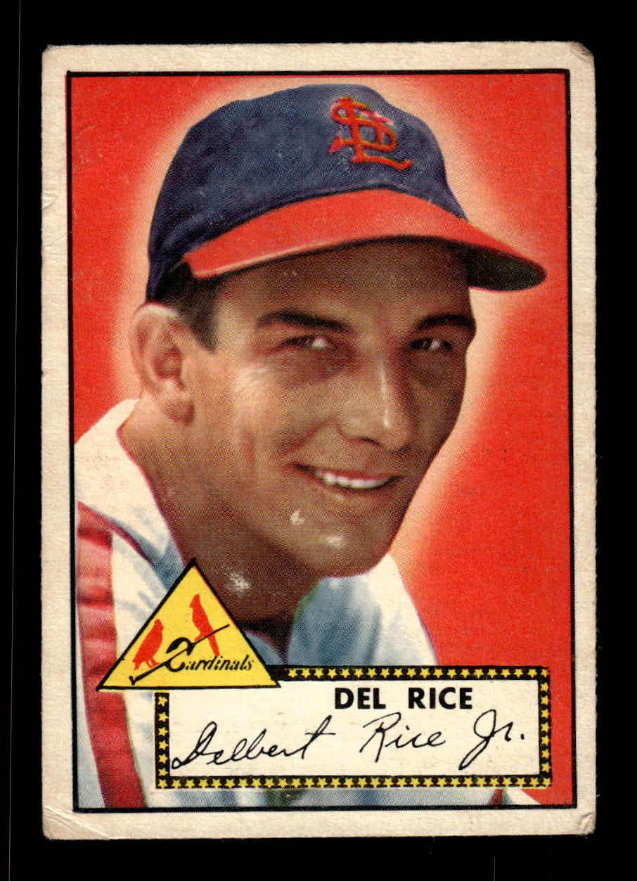 1952 Topps #100 Del Rice St. Louis Cardinals LOW GRADE CS26017343