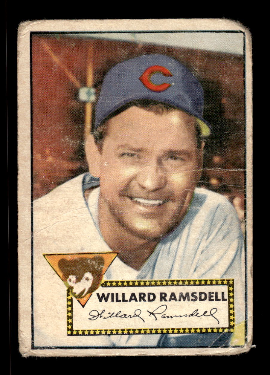 1952 Topps #114 Willard Ramsdell Chicago Cubs LOW GRADE CS26017349
