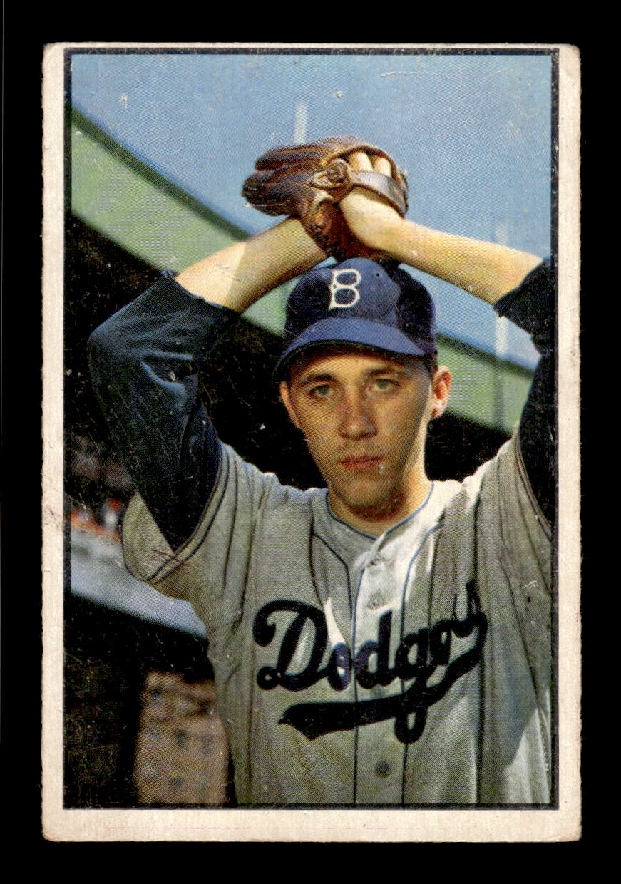 1953 Bowman Color #14 Billy Loes Brooklyn Dodgers VG CS26017367