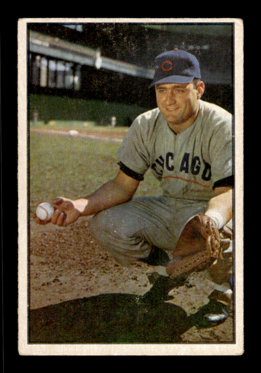 1953 Bowman Color #7 Harry Chiti Chicago Cubs VG CS26017370