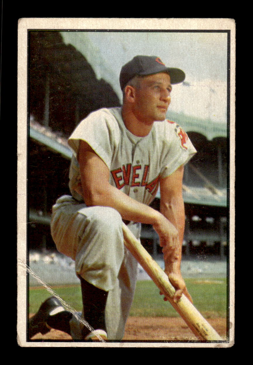 1953 Bowman Color #8 Al Rosen Cleveland Indians LOW GRADE CS26017371