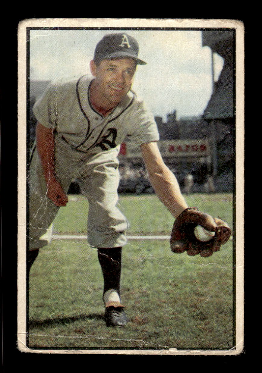 1953 Bowman Color #105 Eddie Joost Philadelphia Athletics LOW GRADE CS26017380