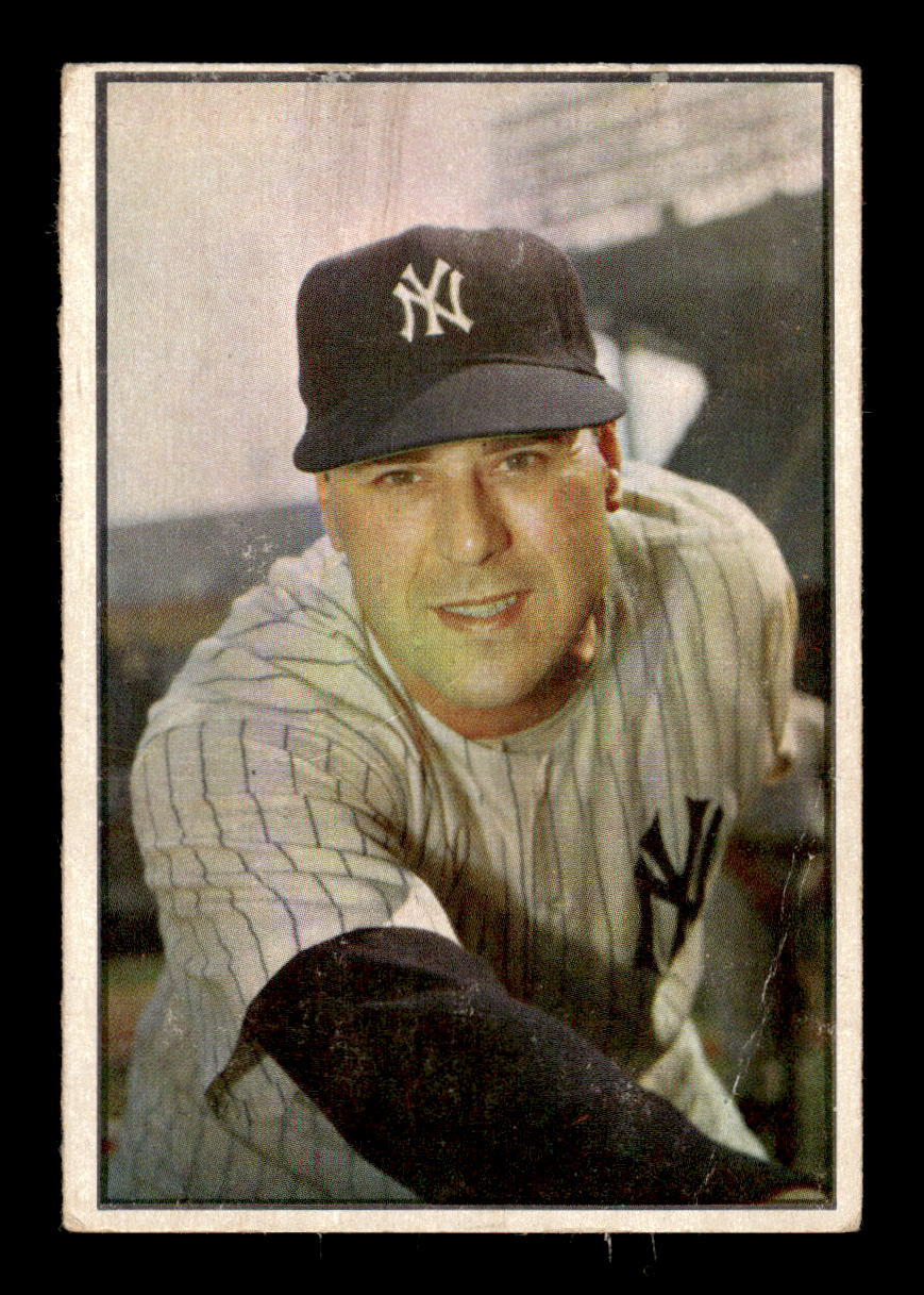 1953 Bowman Color #27 Vic Raschi New York Yankees LOW GRADE CS26017381