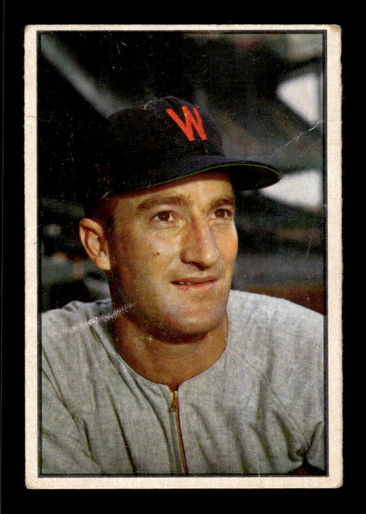 1953 Bowman Color #22 Bob Porterfield Washington Senators LOW GRADE CS26017382