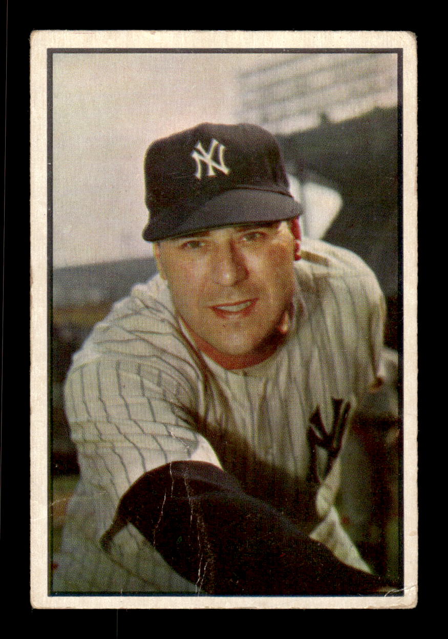 1953 Bowman Color #27 Vic Raschi New York Yankees LOW GRADE CS26017383