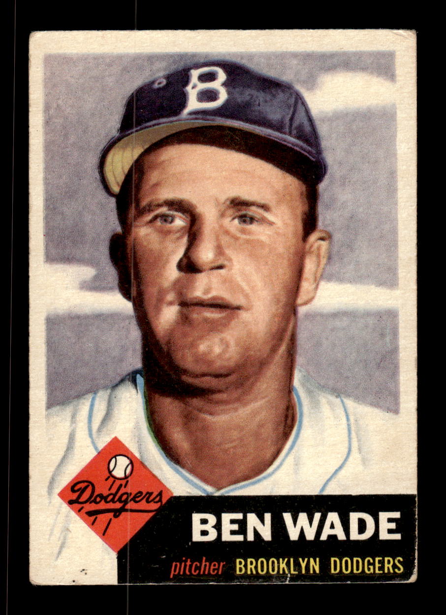 1953 Topps #4 Ben Wade Brooklyn Dodgers VG CS26017398