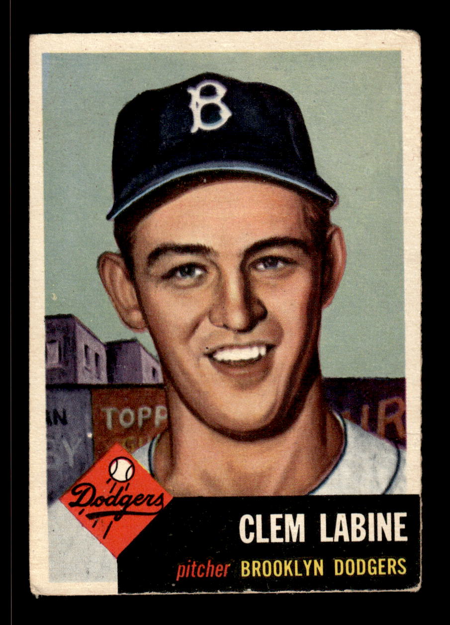 1953 Topps #14 Clem Labine Brooklyn Dodgers VG CS26017404