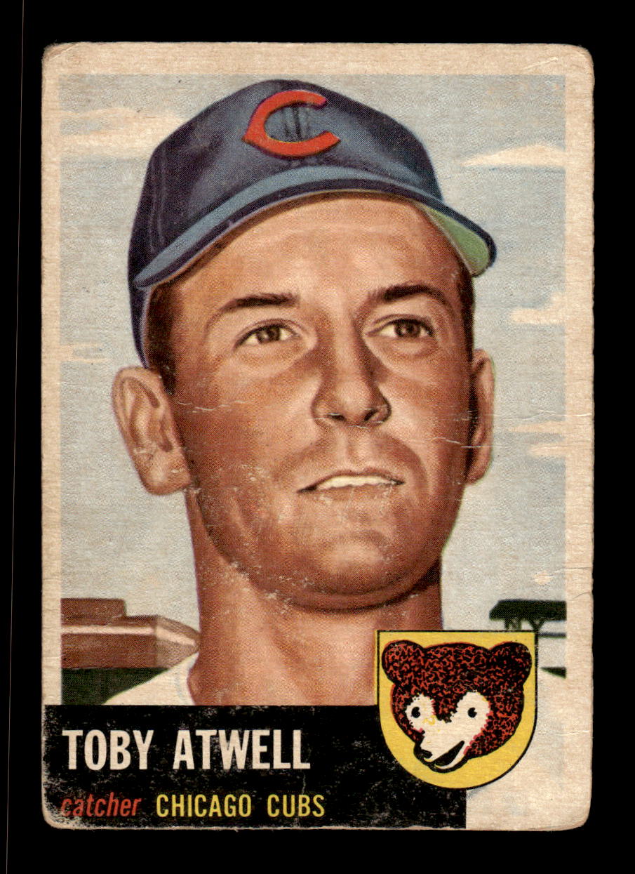 1953 Topps #23 Toby Atwell Chicago Cubs Poor CS26017411