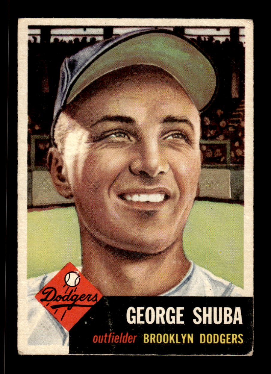 1953 Topps #34 George Shuba Brooklyn Dodgers VG CS26017415