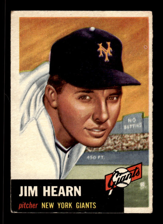 1953 Topps #38 Jim Hearn New York Giants VG CS26017418