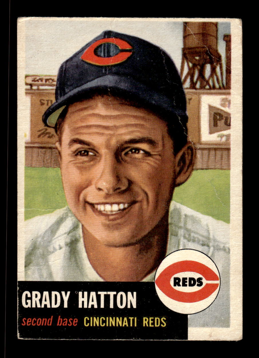 1953 Topps #45 Grady Hatton Cincinnati Reds VG CS26017421