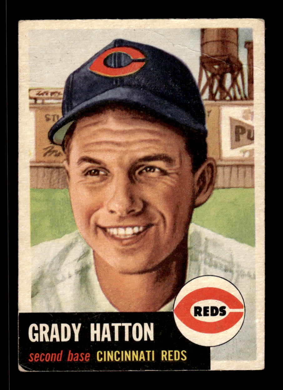 1953 Topps #45 Grady Hatton Cincinnati Reds VG CS26017422