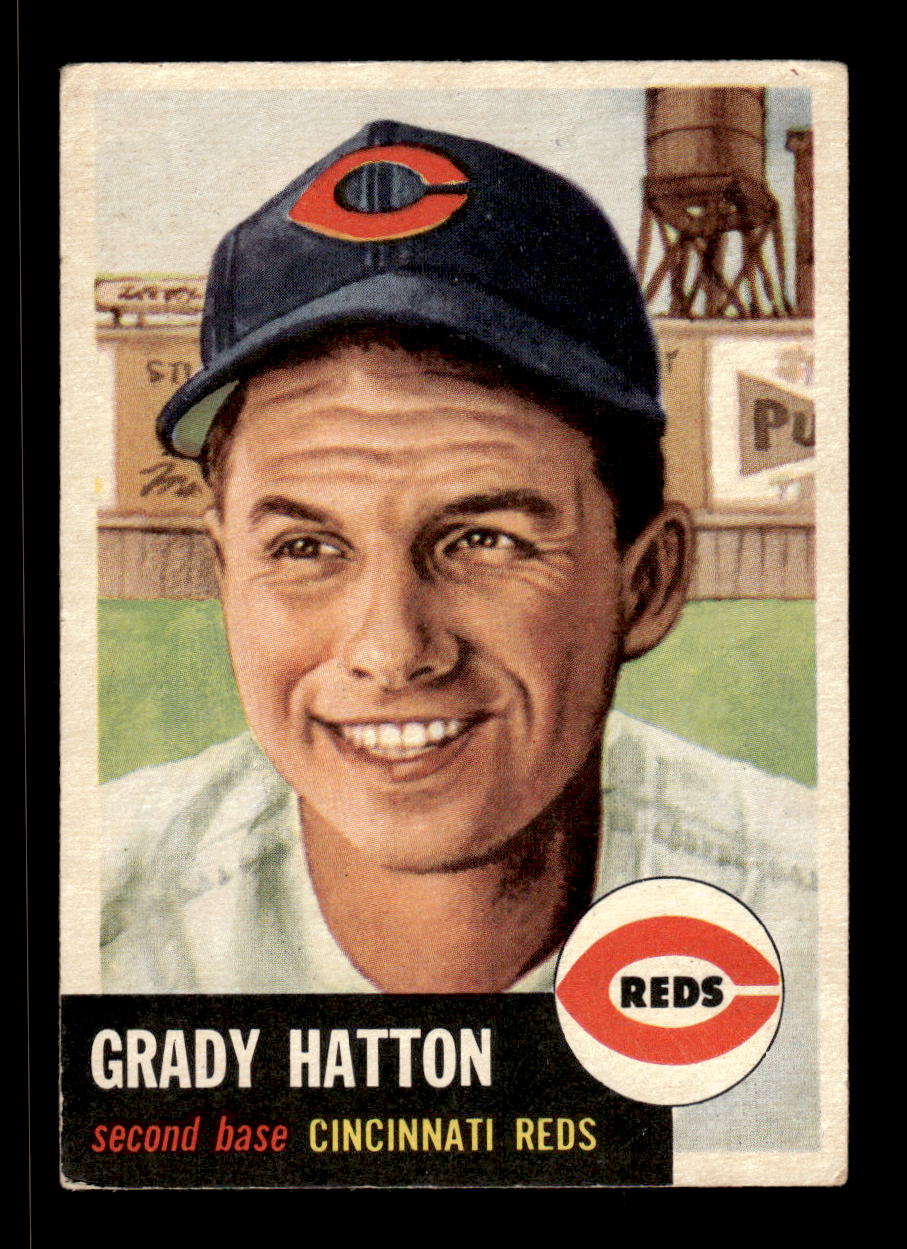 1953 Topps #45 Grady Hatton Cincinnati Reds VG CS26017423