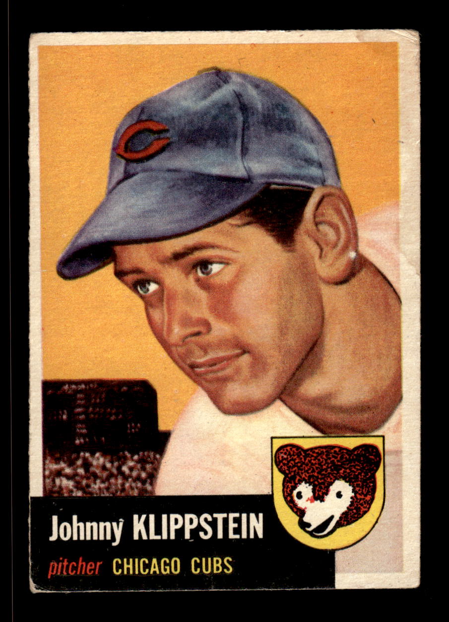 1953 Topps #46 Johnny Klippstein Chicago Cubs VG CS26017424