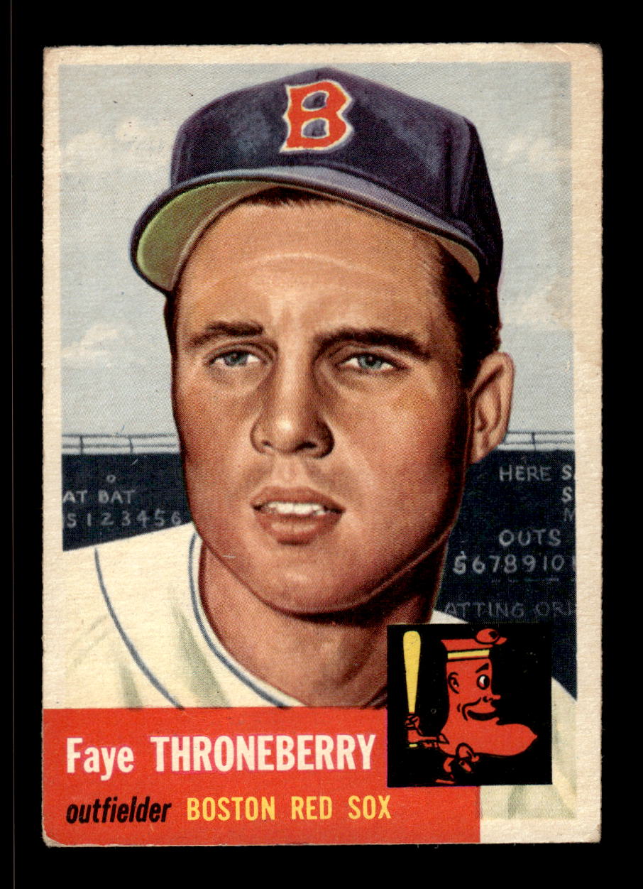 1953 Topps #49 Faye Throneberry Boston Red Sox VG CS26017428