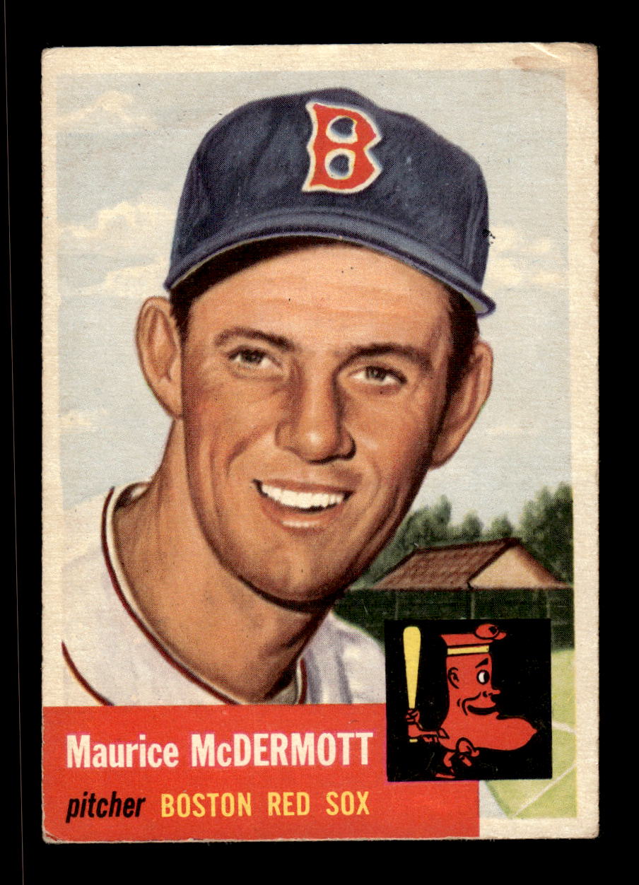 1953 Topps #55 Maurice McDermott Boston Red Sox LOW GRADE CS26017434