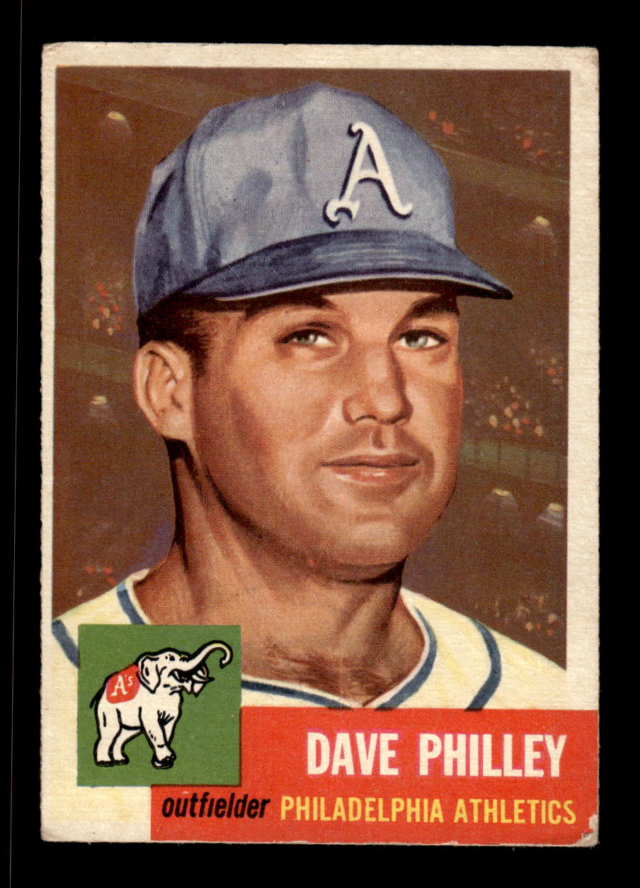 1953 Topps #64 Dave Philley Philadelphia Athletics VG CS26017440