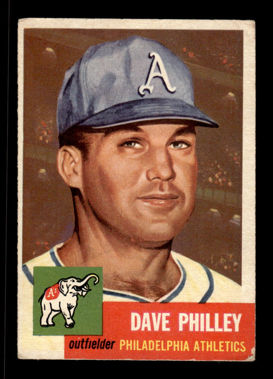 1953 Topps #64 Dave Philley Philadelphia Athletics VG CS26017440