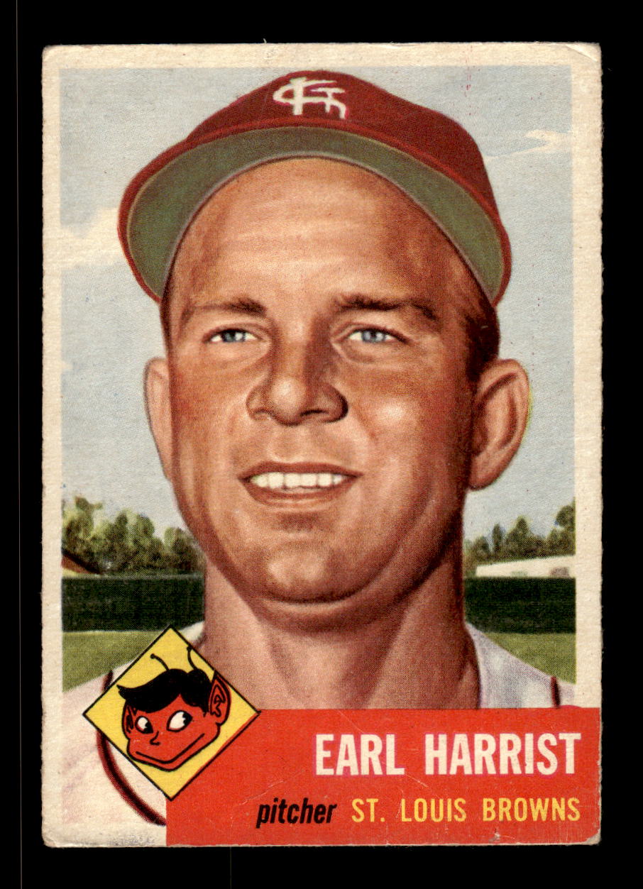 1953 Topps #65 Earl Harrist St. Louis Browns VG CS26017441