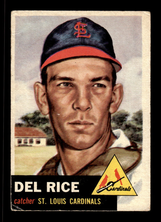 1953 Topps #68 Del Rice St. Louis Cardinals VG CS26017443