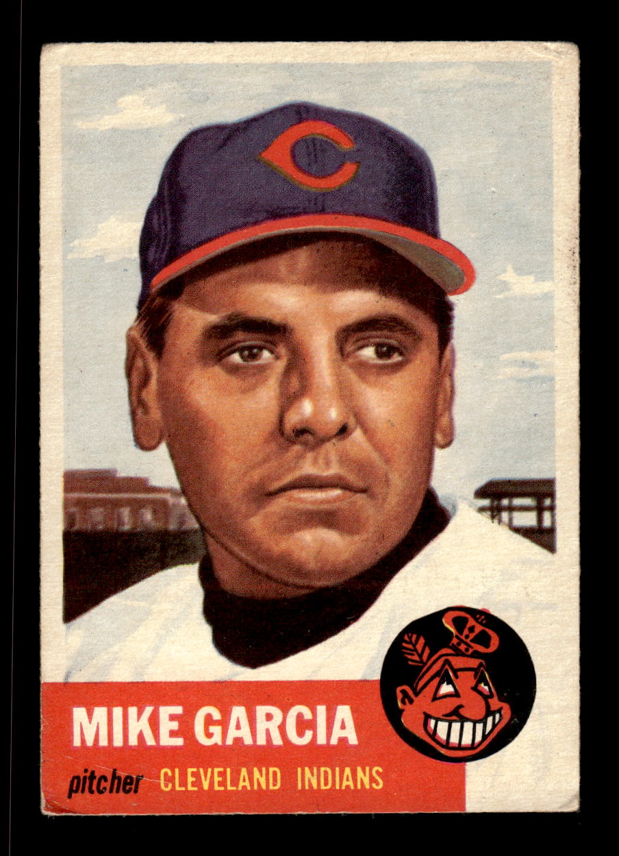 1953 Topps #75 Mike Garcia Cleveland Indians VG CS26017445