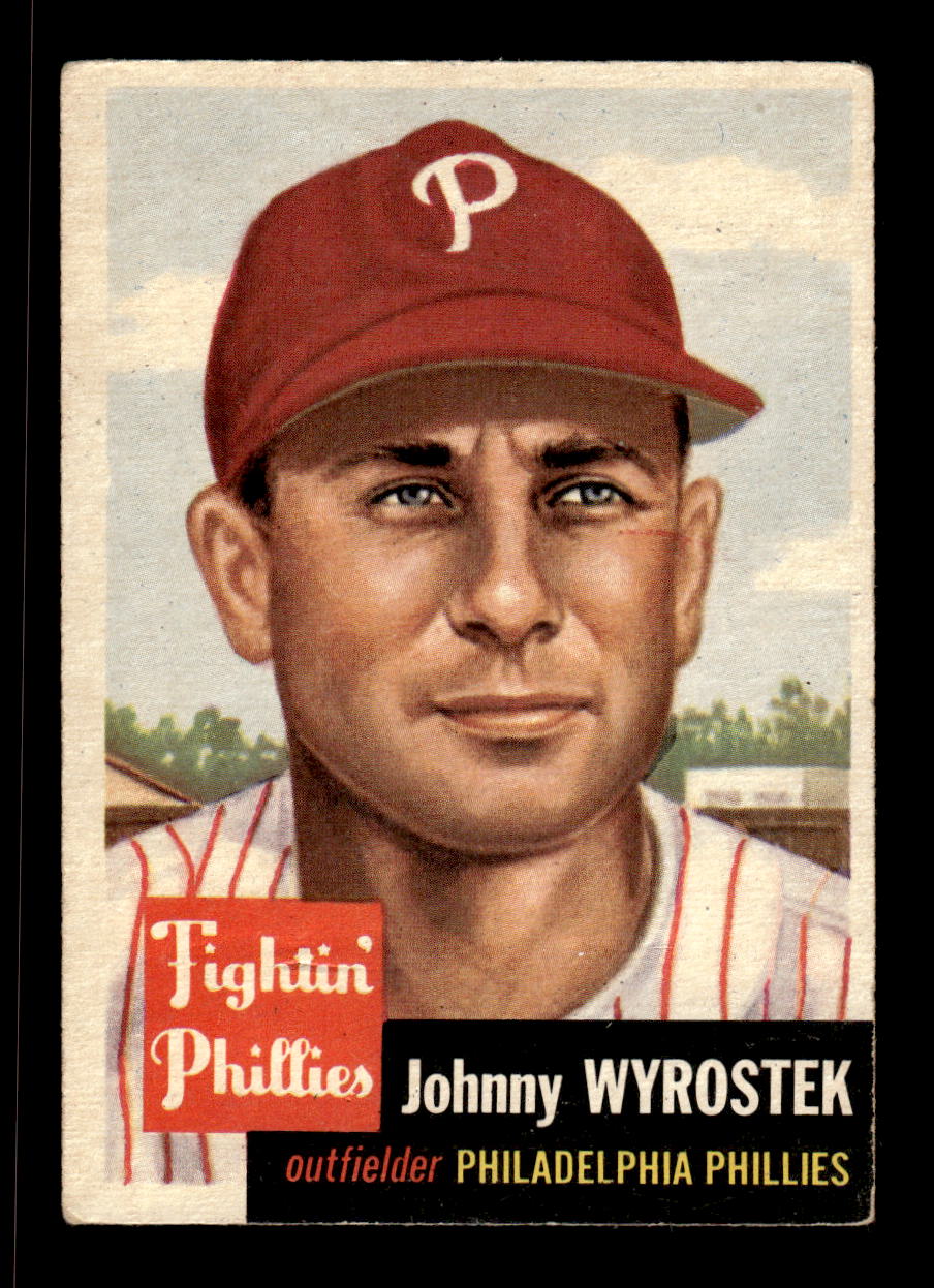 1953 Topps #79 Johnny Wyrostek Philadelphia Phillies VG CS26017446
