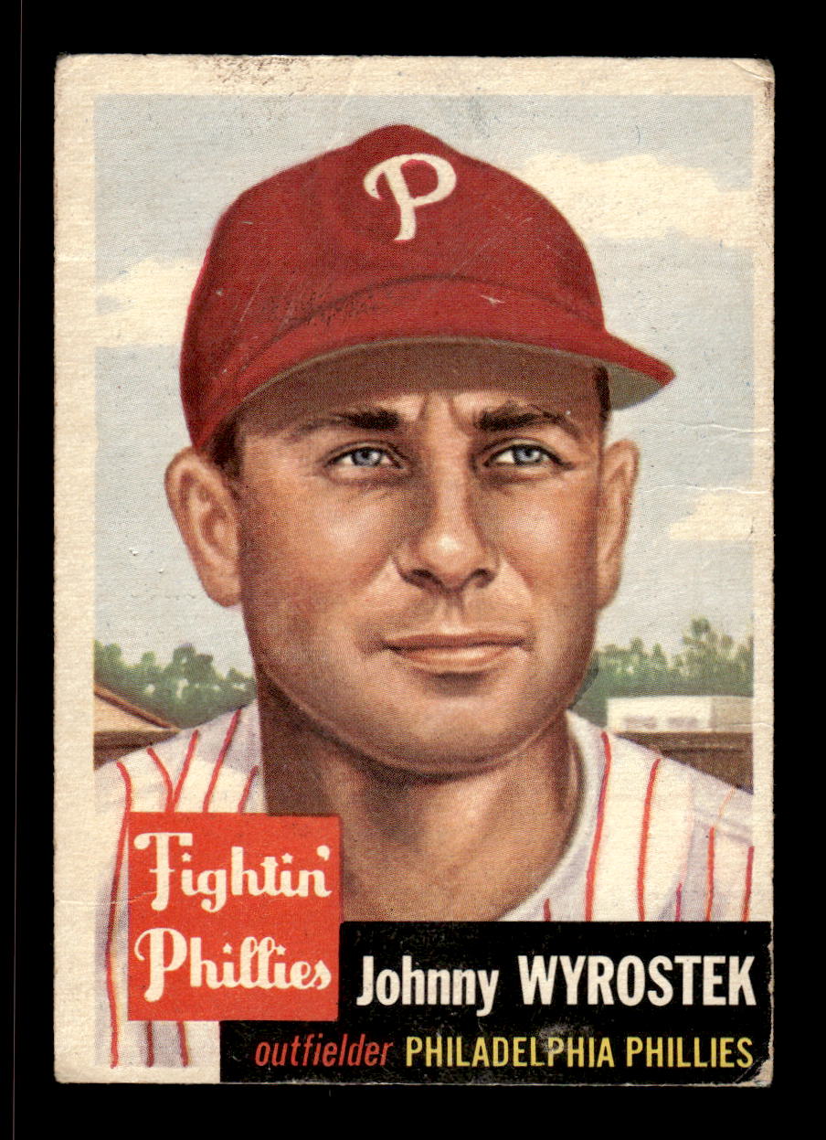 1953 Topps #79 Johnny Wyrostek Philadelphia Phillies LOW GRADE CS26017447