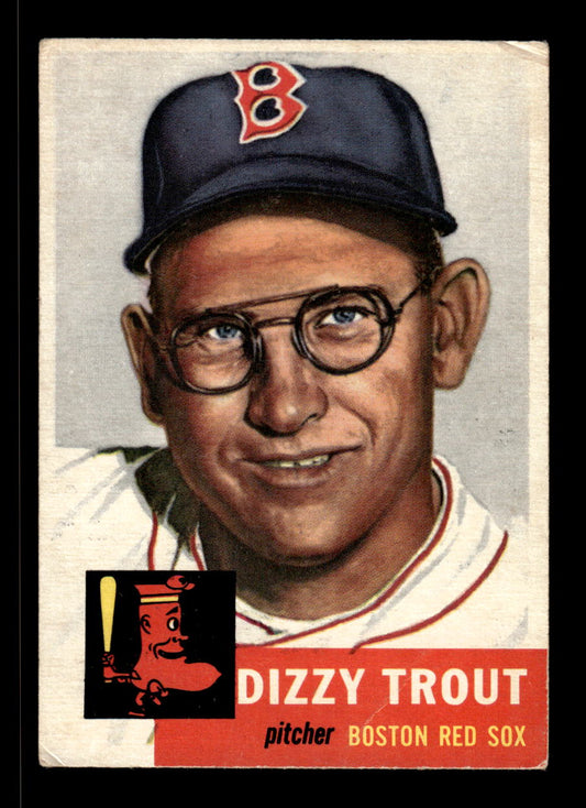 1953 Topps #169 Dizzy Trout Boston Red Sox VG CS26017455