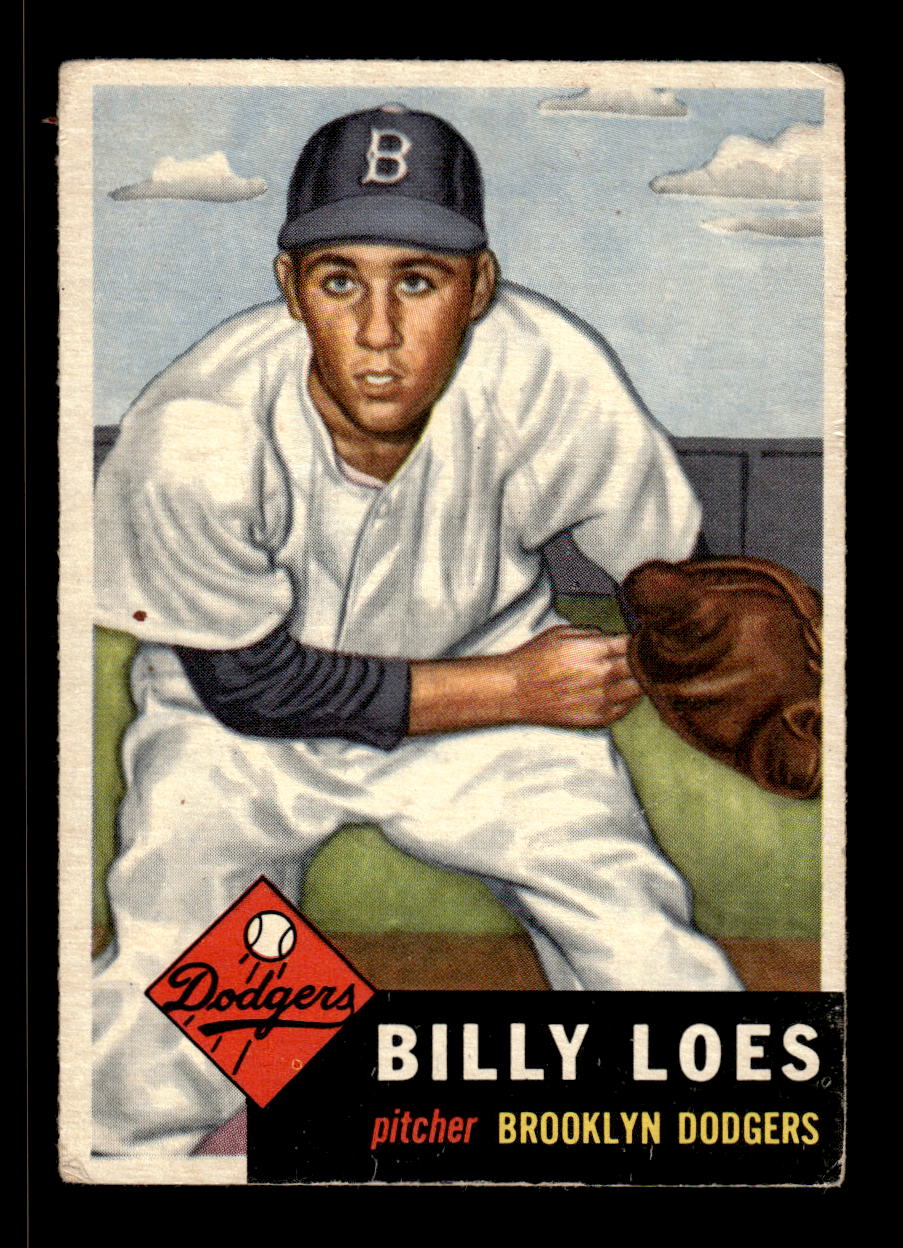 1953 Topps #174 Billy Loes Brooklyn Dodgers VG CS26017458