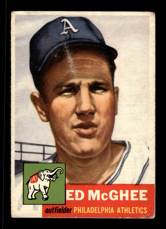 1953 Topps #195 Ed McGhee Philadelphia Athletics VG CS26017466