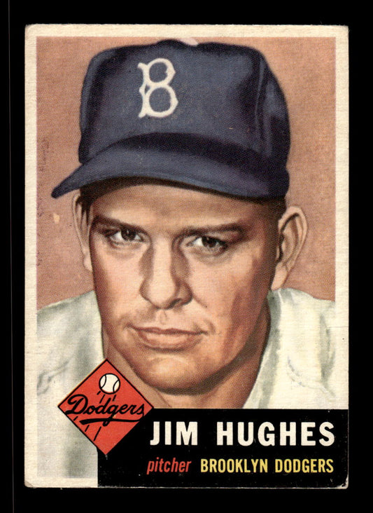 1953 Topps #216 Jim Hughes Brooklyn Dodgers VG CS26017470