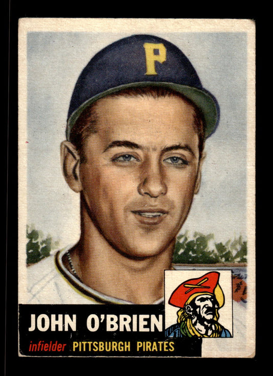 1953 Topps #223 Johnny O'Brien Pittsburgh Pirates VG CS26017472