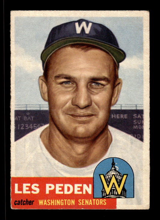 1953 Topps #256 Les Peden Washington Senators VG CS26017480