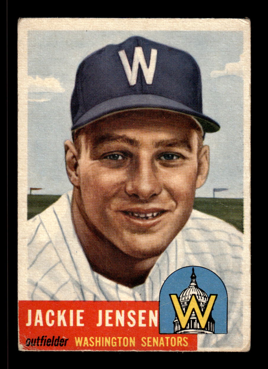 1953 Topps #265 Jackie Jensen Washington Senators LOW GRADE CS26017482