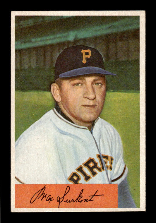 1954 Bowman #75 Max Surkont Pittsburgh Pirates VG CS26017490