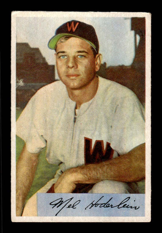 1954 Bowman #120 Mel Hoderlein Washington Senators VG CS26017493