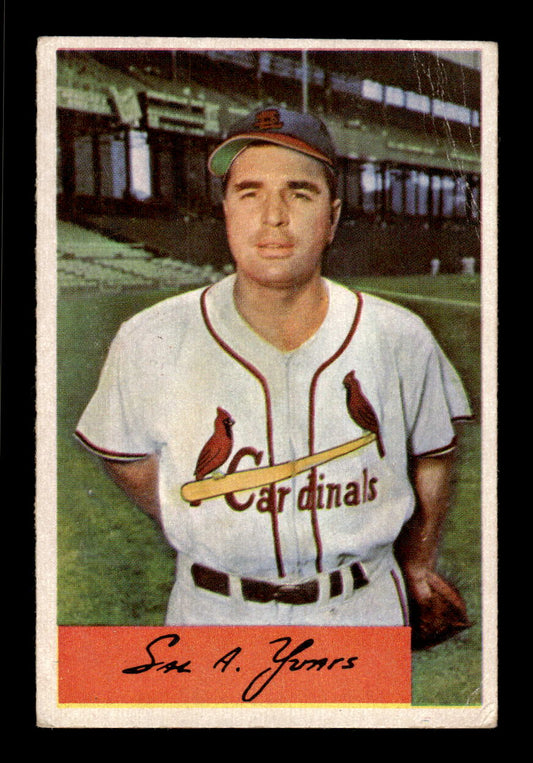 1954 Bowman #78 Sal Yvars St. Louis Cardinals LOW GRADE CS26017495