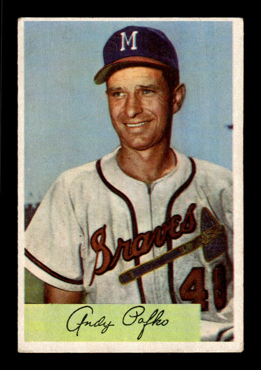 1954 Bowman #112 Andy Pafko Milwaukee Braves VG CS26017500