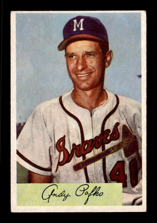 1954 Bowman #112 Andy Pafko Milwaukee Braves VG CS26017509