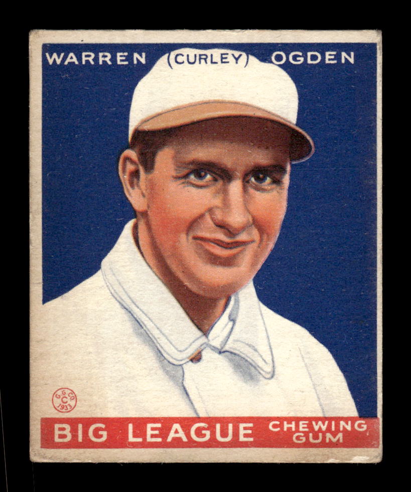 1933 Goudey (R319) #174 Warren “Curly” Ogden LOW GRADE CS26017517