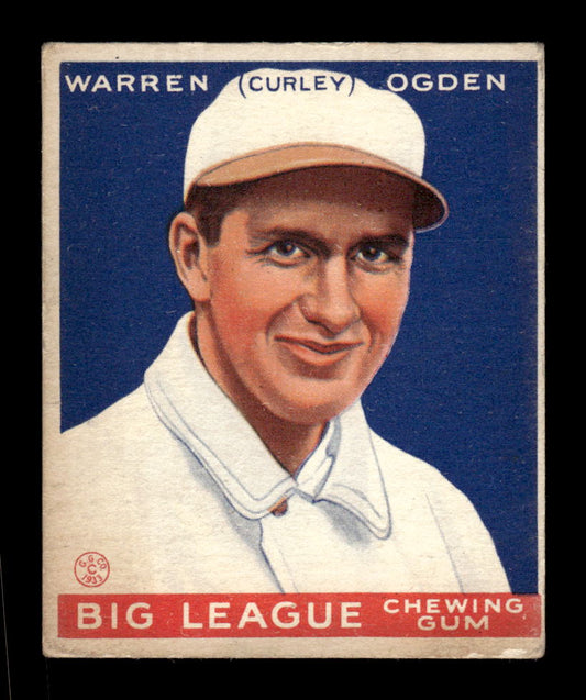 1933 Goudey (R319) #174 Warren “Curly” Ogden LOW GRADE CS26017517